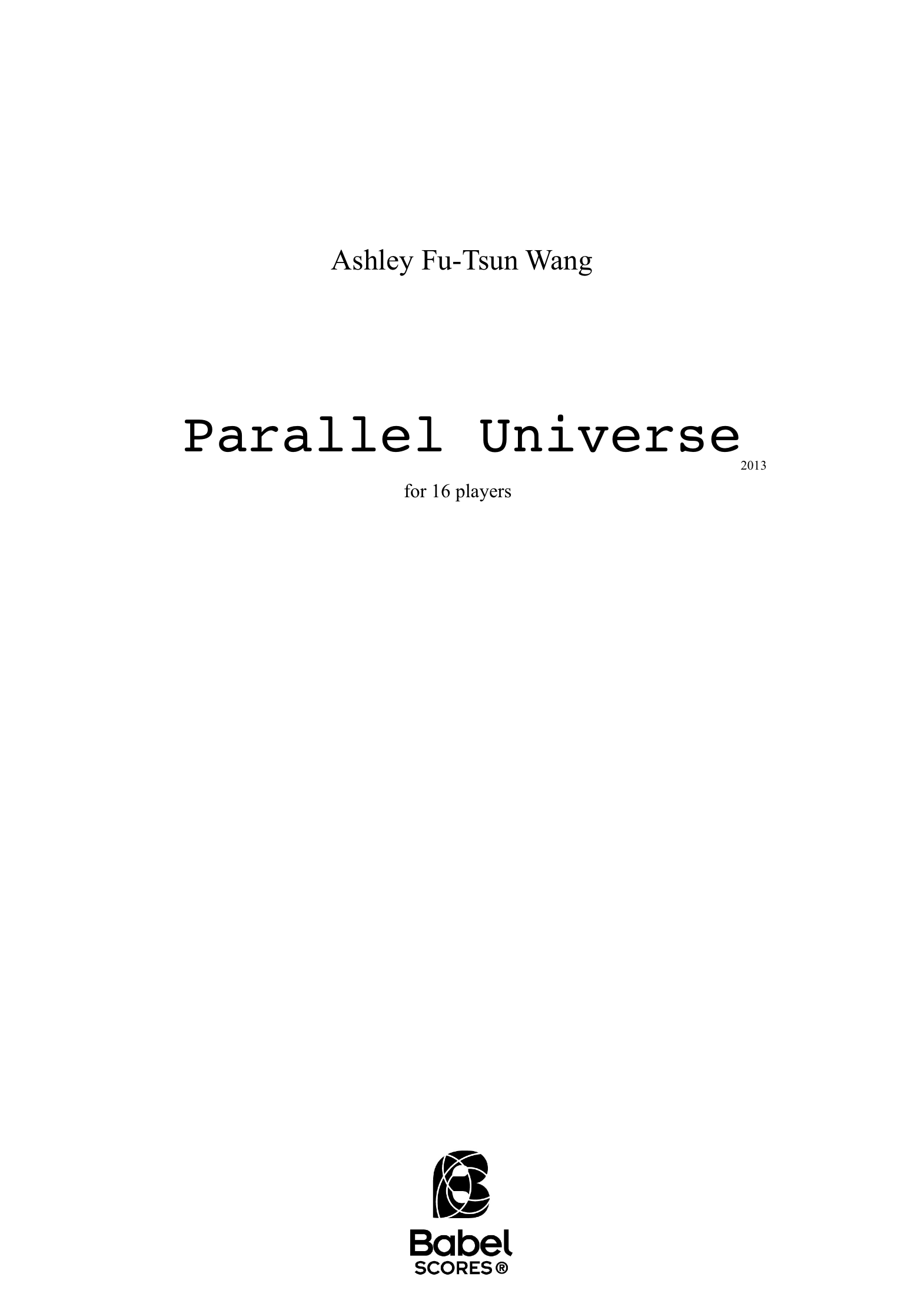 Parallel Universe Ashley Fu Tsun Wang A4 z